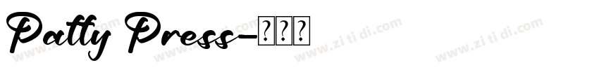 Patty Press字体转换